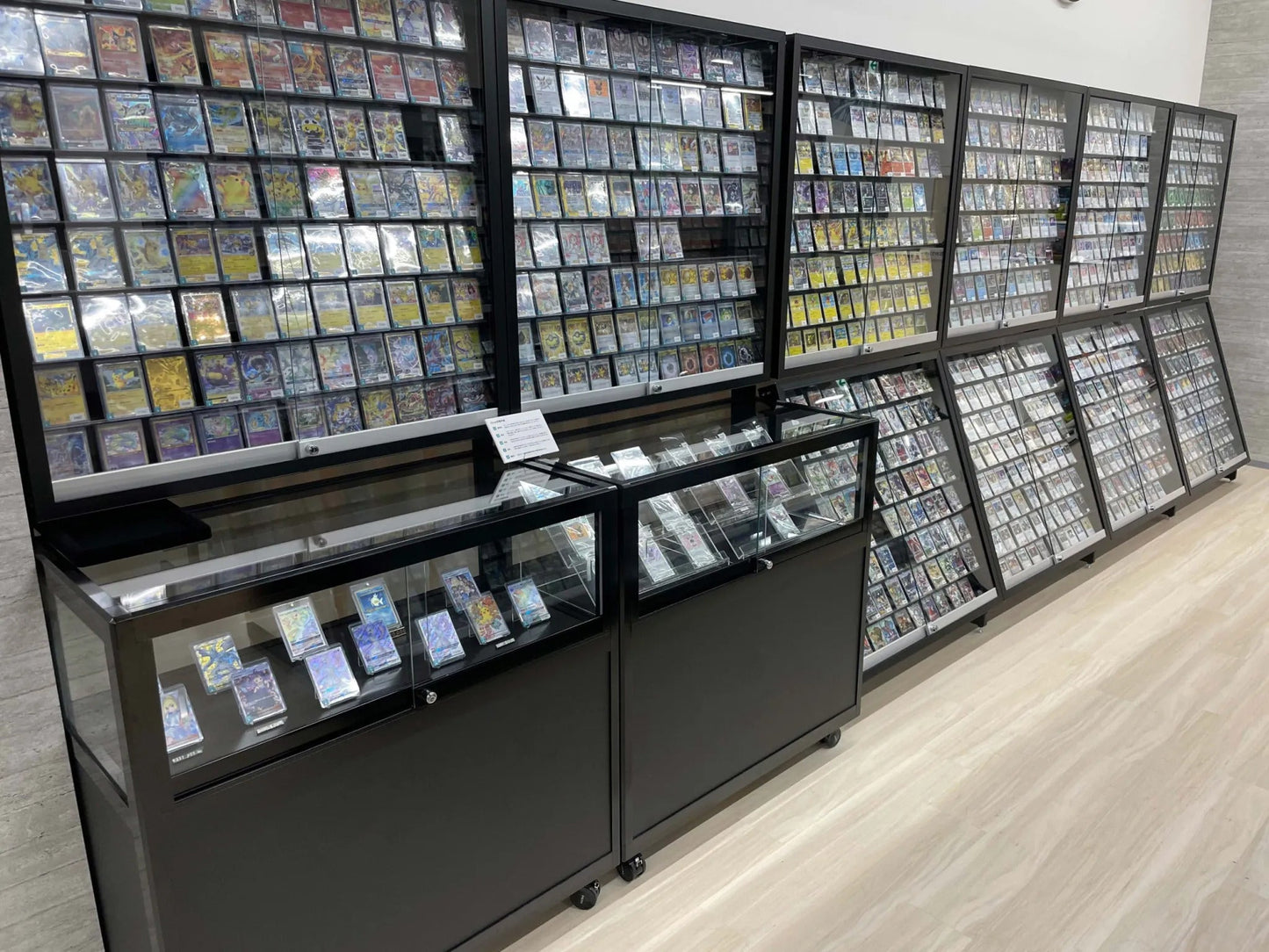 Aluminum Fixed Rail TCG Display Case