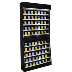 Hobby Guard Premium Repositionable Card Wall | Trading Card Display | Wood Grain | LED-1