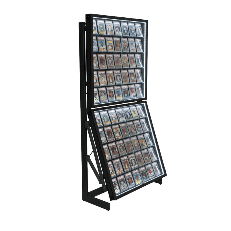 PRE-ORDER Hobby Guard Repositionable Rail Card Wall | Trading Card Display Case | LED-1