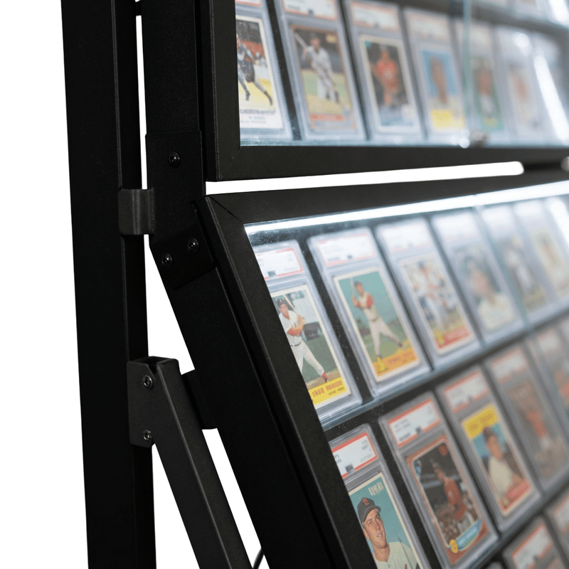 PRE-ORDER Hobby Guard Repositionable Rail Card Wall | Trading Card Display Case | LED-3