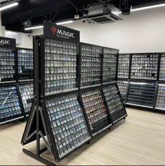 Aluminum Repositionable Rail TCG Display Case-6